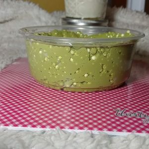 Green tea boba slime